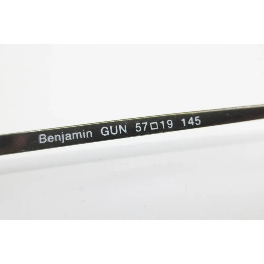 Van Heusen Benjamin GUN Aviator Eyeglass Frames Gunmetal Double Bridge 57-19-145